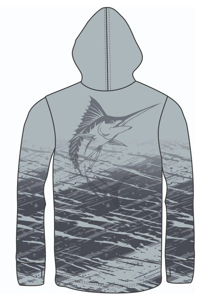 BLUE MARLIN LIGHT WEIGHT FISHING HOODIE