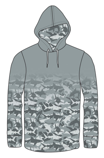SHARK LIGHT WEIGHT FISHING HOODIE