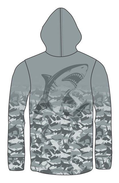 SHARK LIGHT WEIGHT FISHING HOODIE