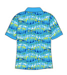 Female Blue Reflection Custom Printed Golf Shirt