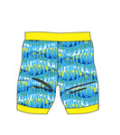 Male Swim/run/paddle shorts -  Reflection Blue