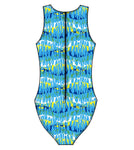 Female water polo swimsuit -  Reflection Blue