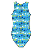 Female water polo swimsuit -  Reflection Blue
