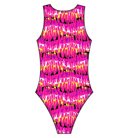 Female water polo swimsuit -  Reflection Pink