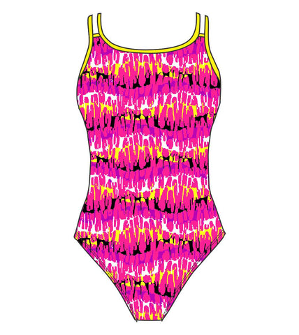 Female fastback swimsuit -  Reflection Pink