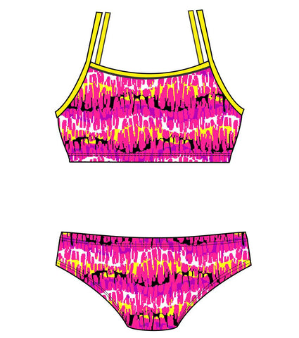 Female 2 piece training bikini  -  Reflection Pink