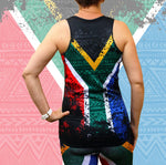 Female South African Flag running vest