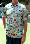 44 Suid Afrika Printed Golf Shirt