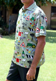 44 Suid Afrika Printed Golf Shirt