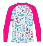 Unicorns Llamas & Rainbows RashVest