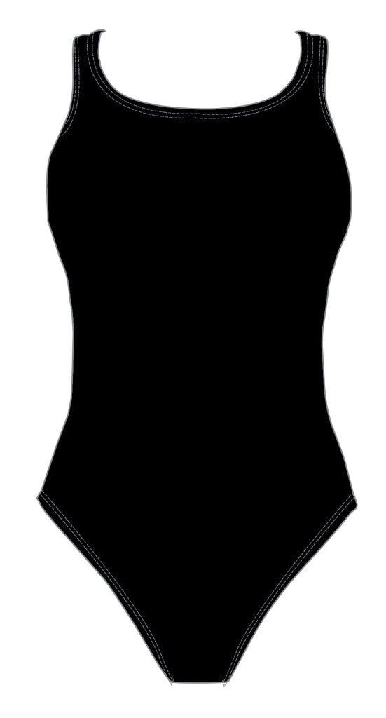 GIRLS SCHOOL BLACK fastback swimsuit – Martin West Designs