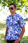 Male Maui Printed Golf Shirt