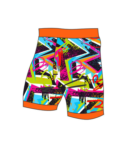 Male Swim/run/paddle shorts - Cool Vibes Neon Design (3221)