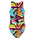 Female water polo swimsuit - Cool Vibes Neon Design