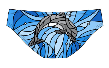 Male brief swimsuit - Dolphin Facet-Julie Loom (3182)