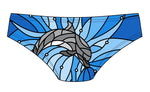 Male brief swimsuit - Dolphin Facet-Julie Loom