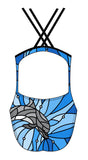 Female fastback swimsuit-Dolphin Facet-Julie Loom