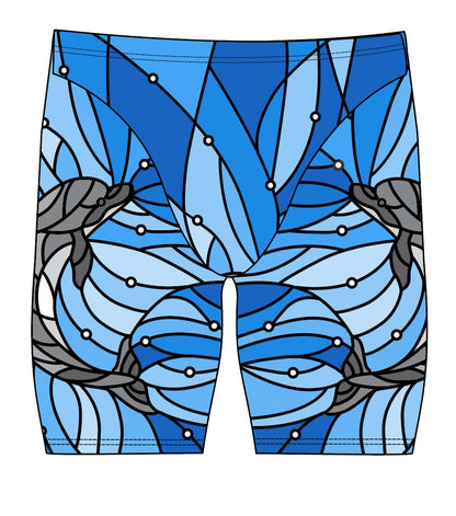Male Jammer swimsuit - Dolphin Facet-Julie Loom (3182)