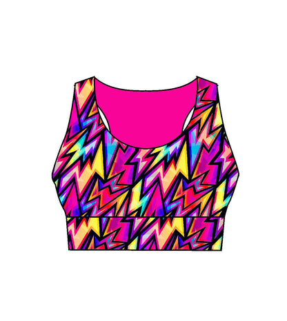 Flash Ladies Active Crop Top (3418)