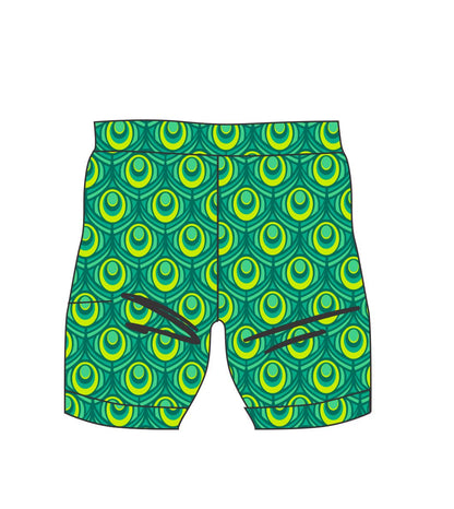 Male Green Peacock Swim/run/paddle shorts