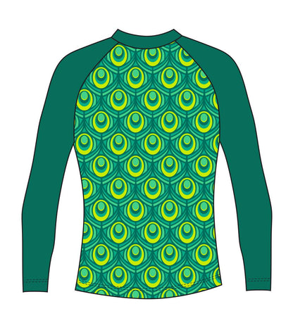 Green Peacock Rash Vest