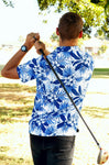Tropical Blue Technical Golf Shirt