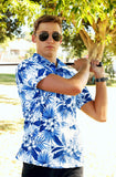 Tropical Blue Technical Golf Shirt