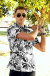 Tropical Grey Technical Golf Shirt