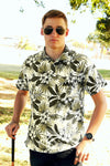 Tropical Olive Technical Golf Shirt