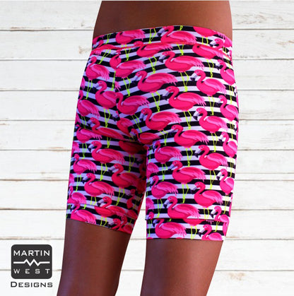 Male Neon Flamingo  Swim/run/paddle shorts (3083)