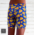 Female Neon Pizza Swim/run/paddle shorts