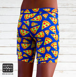 Female Neon Pizza Swim/run/paddle shorts