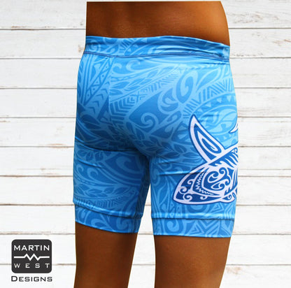 Female Tattoo Shark run/paddle shorts (3107)