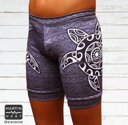 Female Tattoo Turtle Swim/run/paddle shorts (3098)