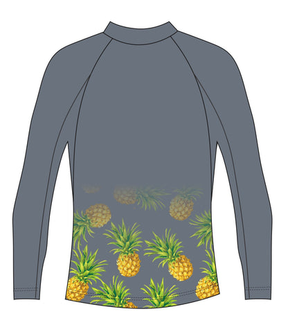 Grey Pineapple Rash Vest (3110)