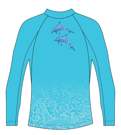 Tattoo Dolphin Rash Vest (3108)