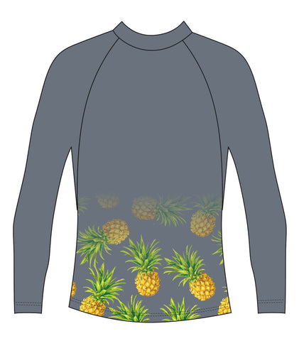 Grey Pineapple Rash Vest