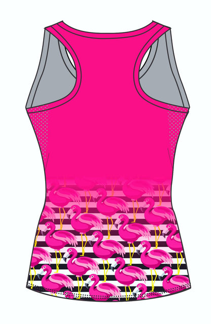 Female Flamingo Running Vest (3083)