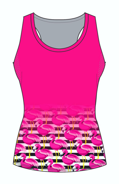 Female Flamingo Running Vest (3083)