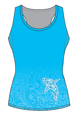 Female Tattoo Shark Running Vest