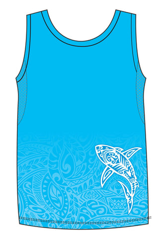 Male Tattoo Shark Run Vest