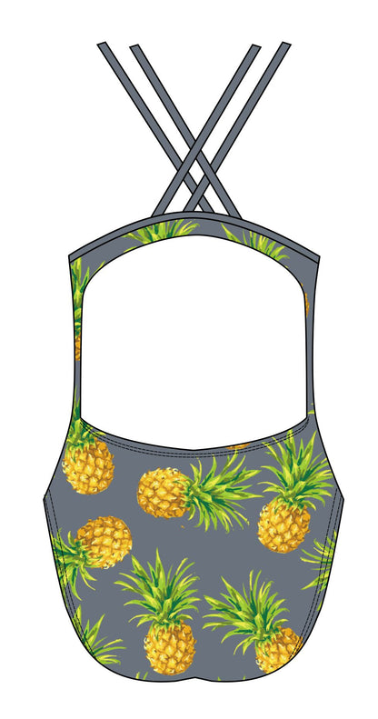 Female fastback swimsuit - Pineapples (3110)