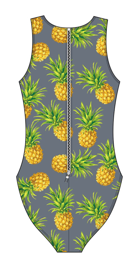 Female Water Polo Suit - Pineapples (3110)