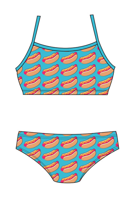 Women's 2 Piece Training Bikini - Hot Dog