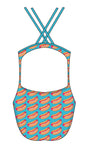 Female fastback swimsuit - Hot Dog