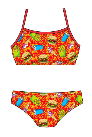 Female 2 piece training bikini -  Junk Food