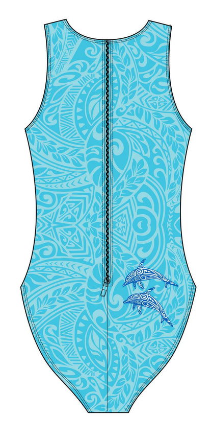 Female Water Polo Suit - Dolphin Tribal (Dax Martin)