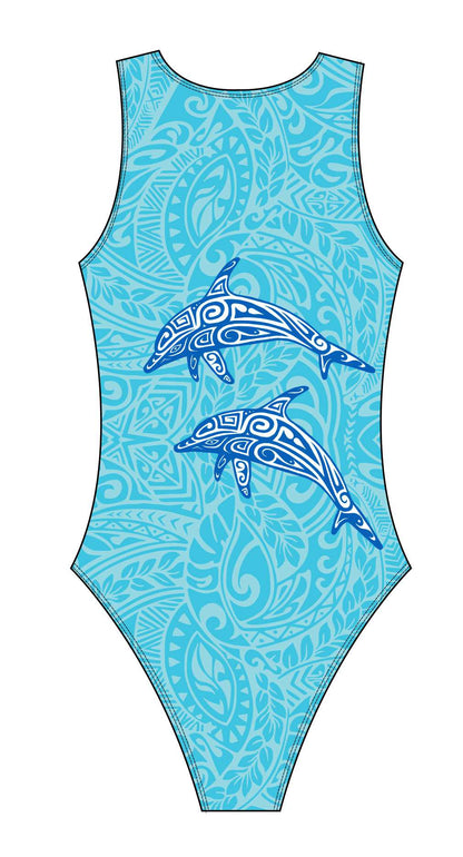 Female Water Polo Suit - Dolphin Tribal (Dax Martin)