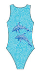 Female water polo swimsuit - Dolphin Tribal-Dax Martin