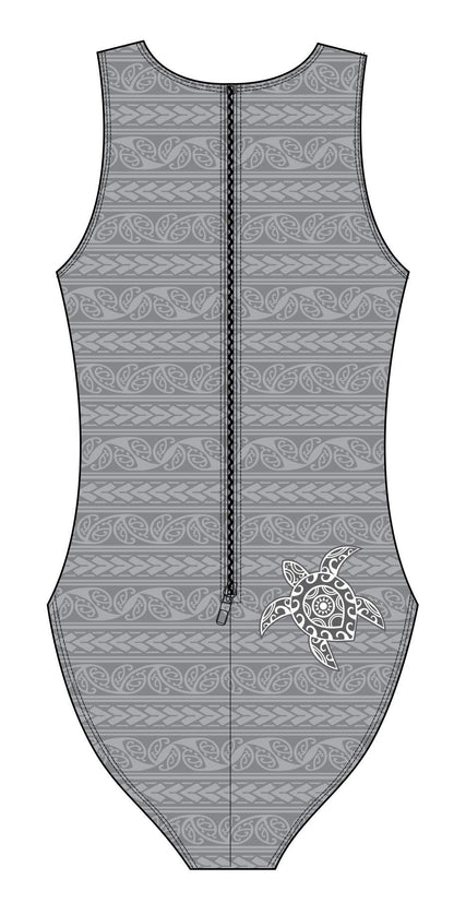 Female Water Polo Suit - Tattoo Turtle (3098)